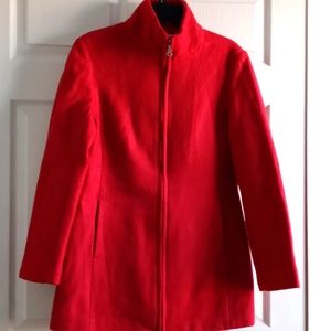 Mohair/Wool peacoat sz L fully lined